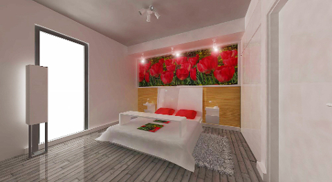 projekt aranżacji wnętrz mieszkania autorstwa architektów z Wrocławia sypialnia
